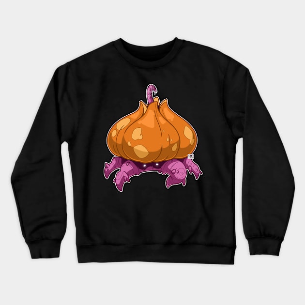 Pumpkin Root Monster Crewneck Sweatshirt by MrHinkleDraws